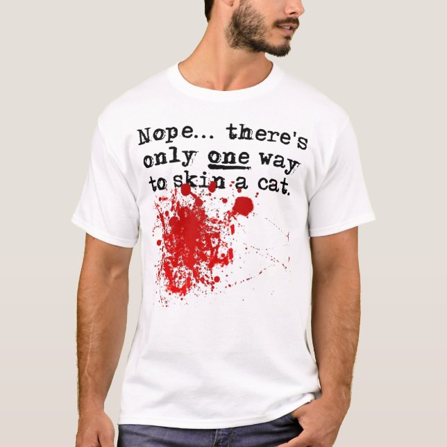 Camiseta Divertidísima Skin A Cat (Anverso)