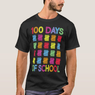 Camiseta Divertido 100 Días De Escuela Estudiante Maestro 1