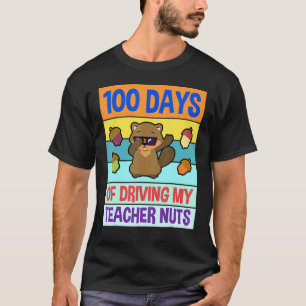 Camiseta Divertido 100 Días De Escuela Para Niños Chicas