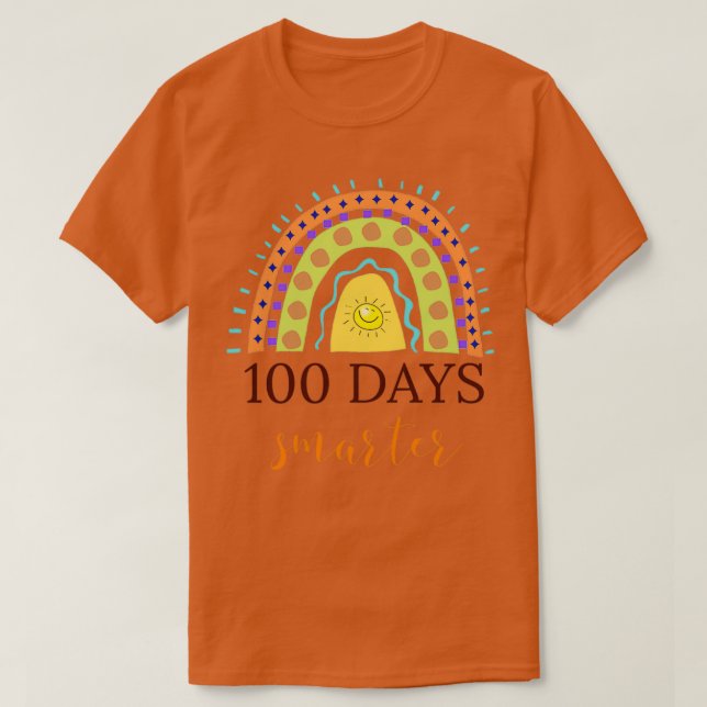 Camiseta divertido 100 días más inteligente 100 días más di (Diseño del anverso)