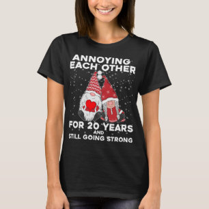 Camiseta Divertido 20 años de Navidades que se casan con pa
