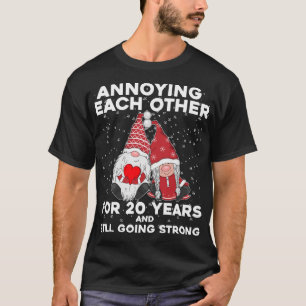 Camiseta Divertido 20 años de Navidades que se casan con pa