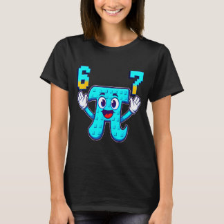 Camiseta Divertido 3.14 6 7 meme nerd de matemáticas genz b