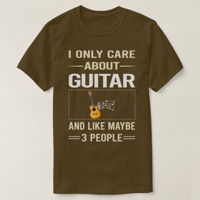 Camiseta Divertido 3 personas tocando guitarrista (Diseño del anverso)