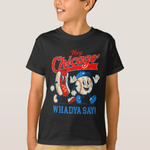 Camiseta Divertido 4 de julio Hey Chicago Qué dice el perro