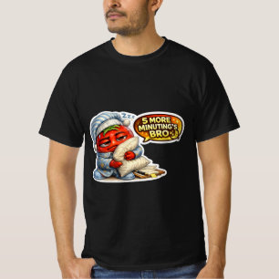 Camiseta Divertido 5 Minutos Más Hermano Manta Perezoso Mañ