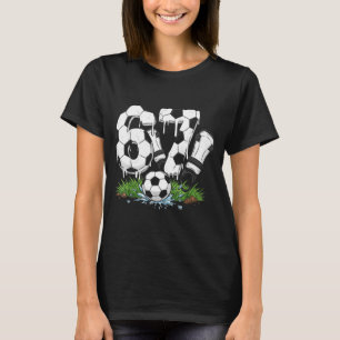 Camiseta Divertido 67 Fútbol Goteo Número 67 Fútbol