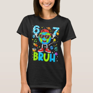 Camiseta Divertido 67 hermano seis siete día de la tierra t