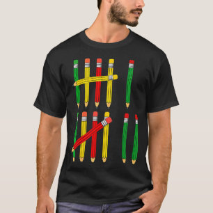 Camiseta Divertido 67 Marcas de Tally Matemáticas Para Maes