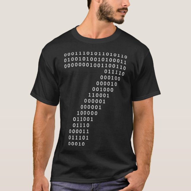 Camiseta Divertido 67 Meme Código Binario Tech Geek Digital (Anverso)