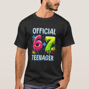 Camiseta Divertido 67 Meme Cumpleaños 13 Oficial Adolescent