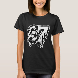 Camiseta Divertido 67 Meme jerga fútbol helado goteo Seis S