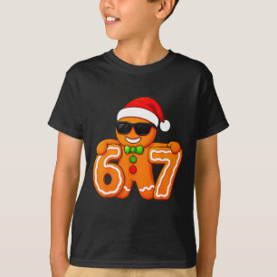 Camiseta Divertido 67 Navidad 6 7 Pan de Jengibre Seis Siet