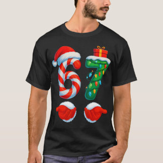 Camiseta Divertido 67 Navidad 6 7 Seis Siete Meme Niños Hom