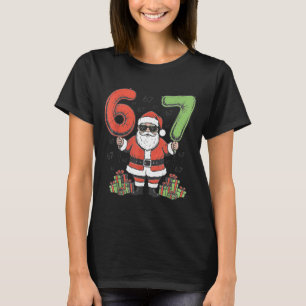 Camiseta Divertido 67 Santa Seis Siete Navidad 67 Meme Bruh