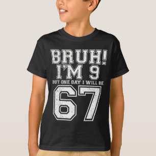 Camiseta Divertido 67 Seis Siete Adolescente Hermano Nueve