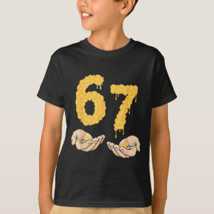 Camiseta Divertido 67 Seis Siete Macarrones con Queso 6 7 N