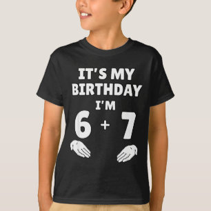 Camiseta Divertido 6 7 cumpleaños 13 - 13 cumpleaños Seis S