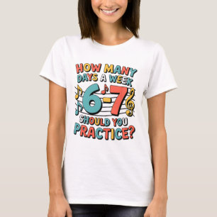 Camiseta Divertido 6 7 Meme Seis Siete Para Profesor De Mús