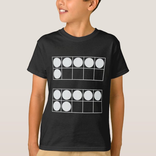 Camiseta Divertido 6 7 Número Profesores de Matemáticas Est (Anverso)