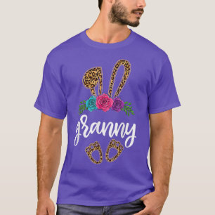 Camiseta Divertido abuela Bunny Leopard , abuelo conejito d