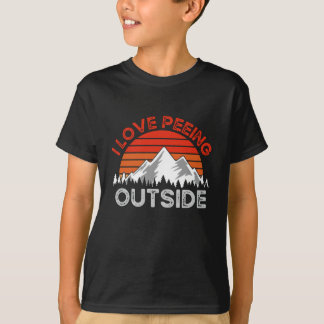 Camiseta Divertido acampar, me encanta salir a la calle