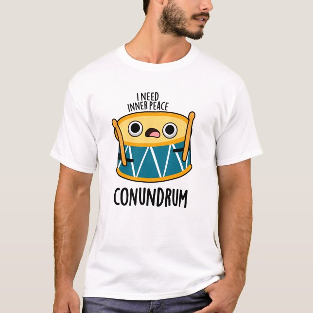 Camiseta Divertido acertijo Drummer Drummer Pun (Anverso)