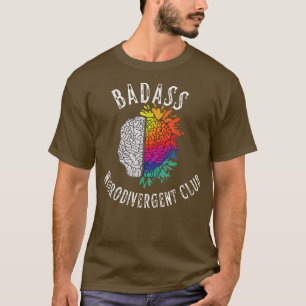 Camiseta Divertido ADHD Badass Neurodivergent Club Asperger