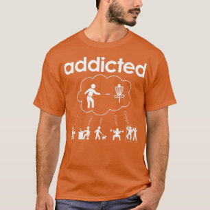 Camiseta Divertido adicto al golf en disco