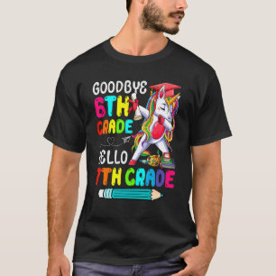 Camiseta Divertido adiós 6º grado Hola a Unicornio Dabb