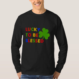Camiseta Divertido afortunado de ser bendecido el día de Sa