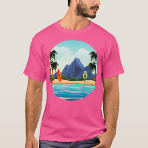 Camiseta divertido aguacate surf aguacate amante regalo div