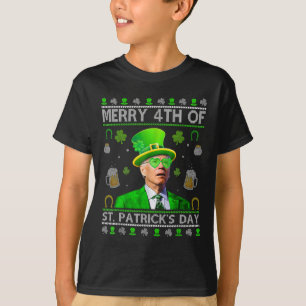 Camiseta Divertido Alegre 4 de San Patricio Joe Biden Escuc