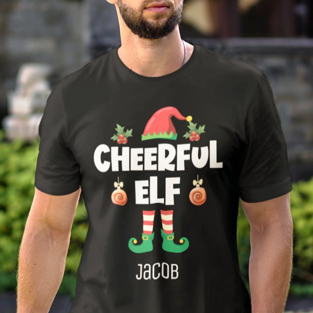Camiseta Divertido Alegre Navidades de elfo divertidos nomb (Subido por el creador)