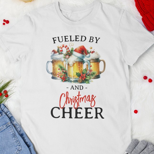 Camiseta Divertido alimentado por feriados de Navidades de  (Subido por el creador)