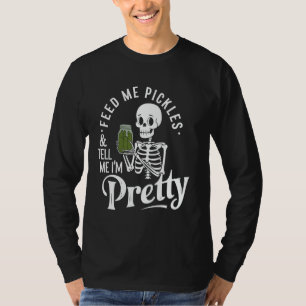 Camiseta Divertido Aliméntame Pepino y dime que soy esa lin