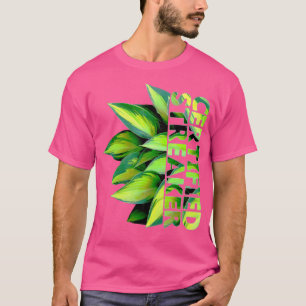 Camiseta Divertido Amante de la Planta Hosta Rayada Certifi
