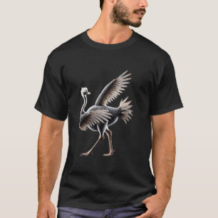 Camiseta Divertido amante de los pájaros Dabbing Ostrich Da