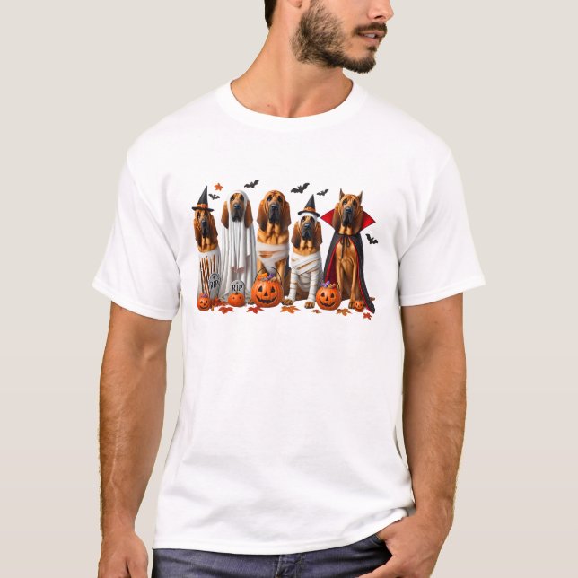 Camiseta Divertido amante de los perros de Halloween (Anverso)