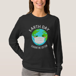 Camiseta Divertido ambientalista Face Mask Happy Earth Day