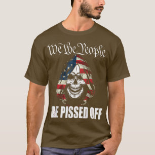Camiseta divertido    Americanwe el pueblo está enojado 