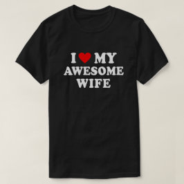 Camiseta Divertido - Amo a mi esposa increíble