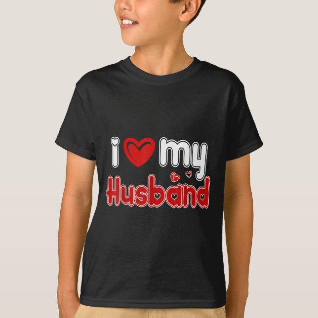 Camiseta Divertido amo a mi esposo  (Anverso)