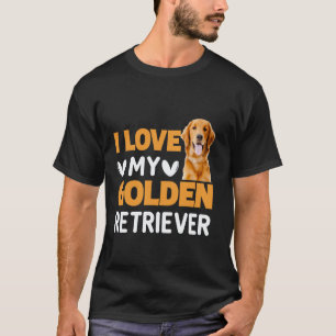 Camiseta Divertido amo a mi Golden Retriever