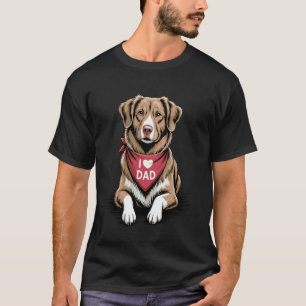Camiseta Divertido amo a papá Nova Scotia Duck Tolling Retr