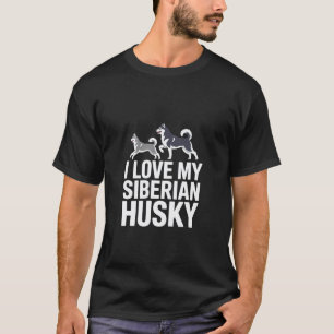 Camiseta Divertido Amo Mi Cita De Amante De Perro Husky Sib