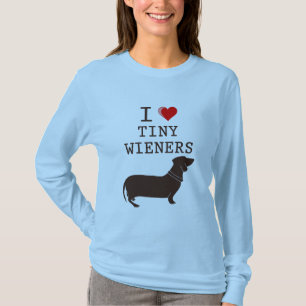 Camiseta Divertido Amo Wiener Dachshund Pequeño