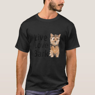 Camiseta Divertido Amor En Vivo Bark Yorkshire Terrier Dog