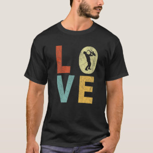 Camiseta Divertido amor Saxofón Música Jazz Retro 90