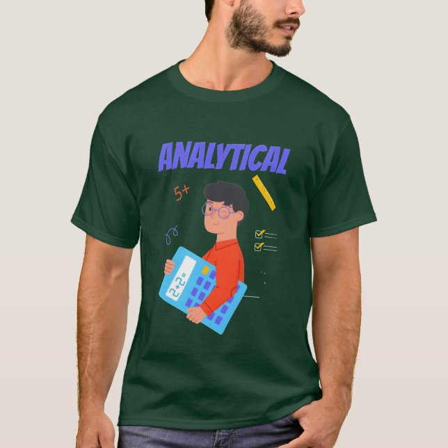 Camiseta Divertido analítico (Anverso)